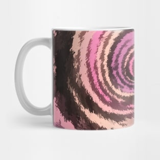 Tunnel Swirl of Pixel Pink Hearts Pattern Mug